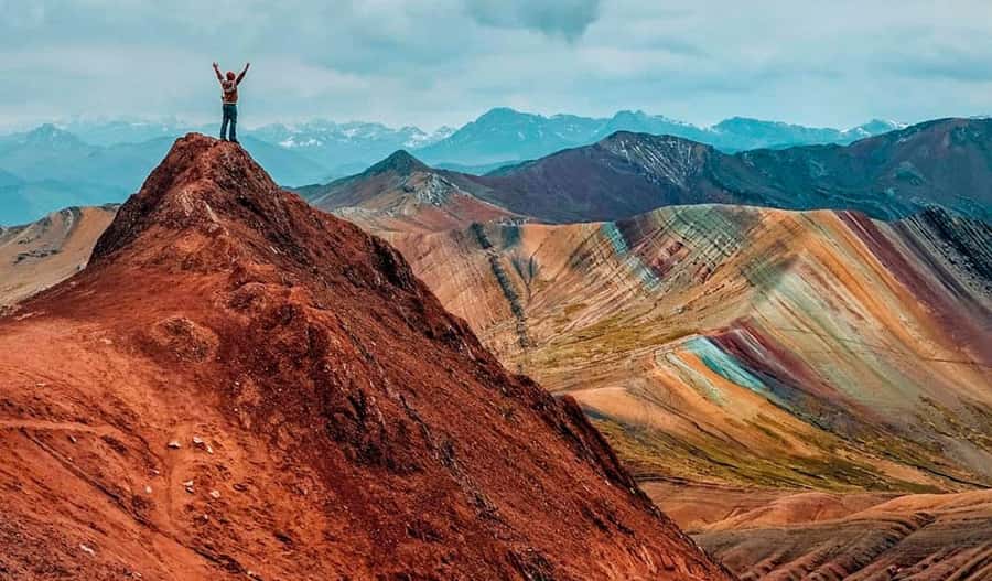 Colorful mountain tour Palcoyo | Cusco - From the parking lot to the 3 viewpoints: your 2-hour hike plan