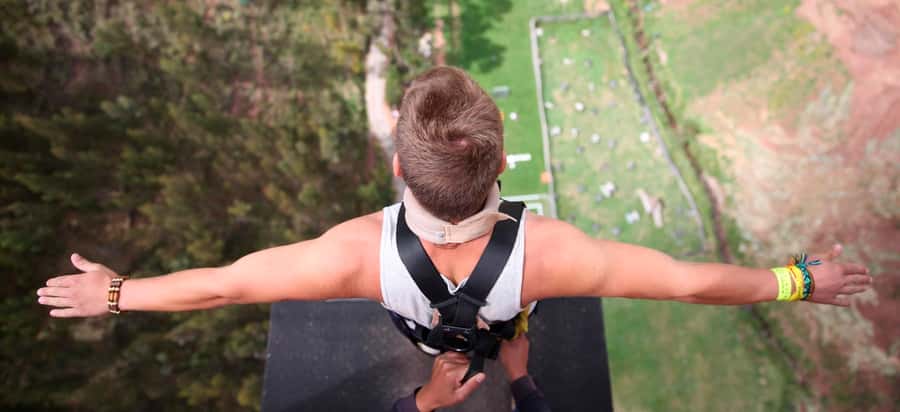 Cusco: Bungee Jump and Slingshot Combo Adventure - Gear-up and the climb: where nerves usually peak