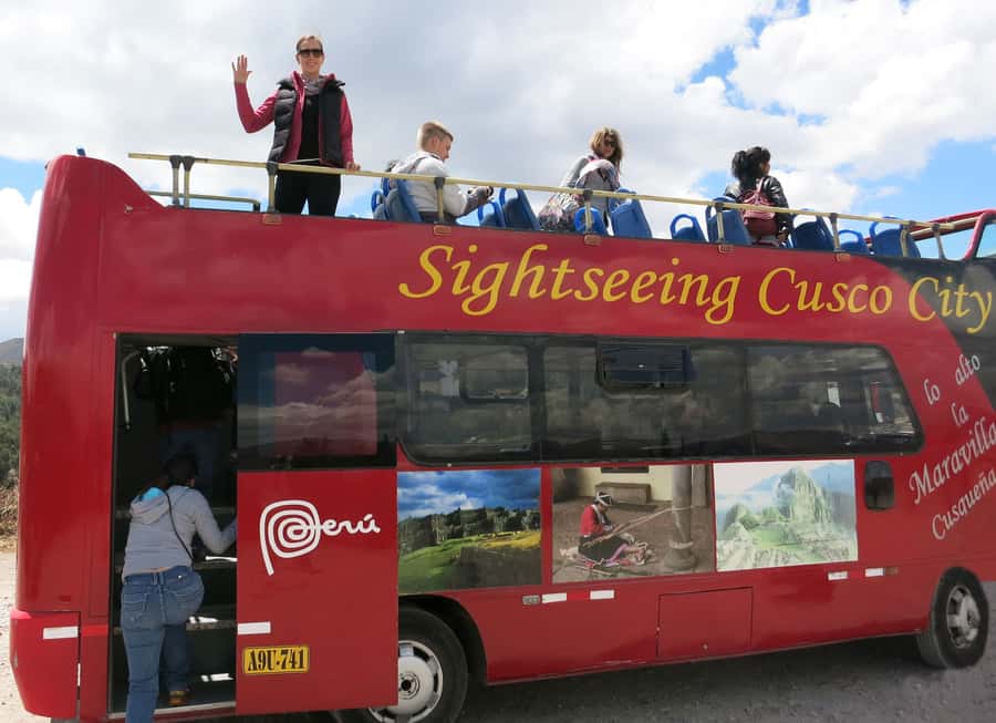 Cusco: Open-Top Bus City Tour - The San Cristobal Temple and Colcampata Inca Wall Stop