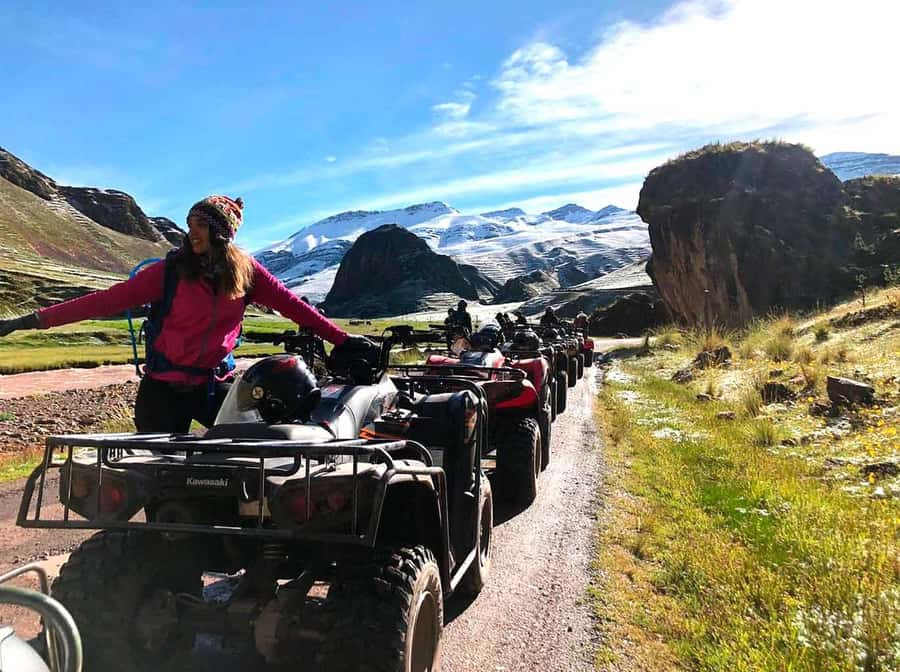 Cusco: Rainbow Mountain In Quad Bikes /walk 5 minutes/+meals - Return ATV ride to Cusipata: adrenaline fades, views stay