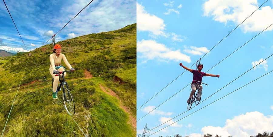 Cusco: Via Ferrata, Skybike, and Rappel Adventure - Via ferrata: a 45-meter climb with real metal steps