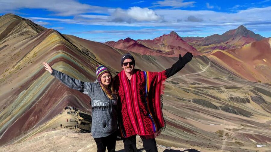 Excursion to Rainbow Mountain in ATV. - Rainbow Mountain photo time: enough to breathe and choose your angle