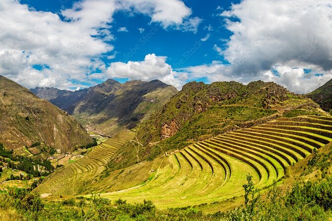 Excursion to the Sacred Valley and Machu Picchu by Panoramic Train - Day 1 from Pisac archaeology to Ollantaytambo, then train to Aguas Calientes
