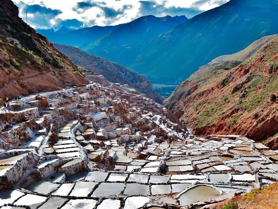 From Cusco: Chinchero Weavers, Moray, Maras Salt Mines Tour - Maras salt mines: more than 3,500 ponds