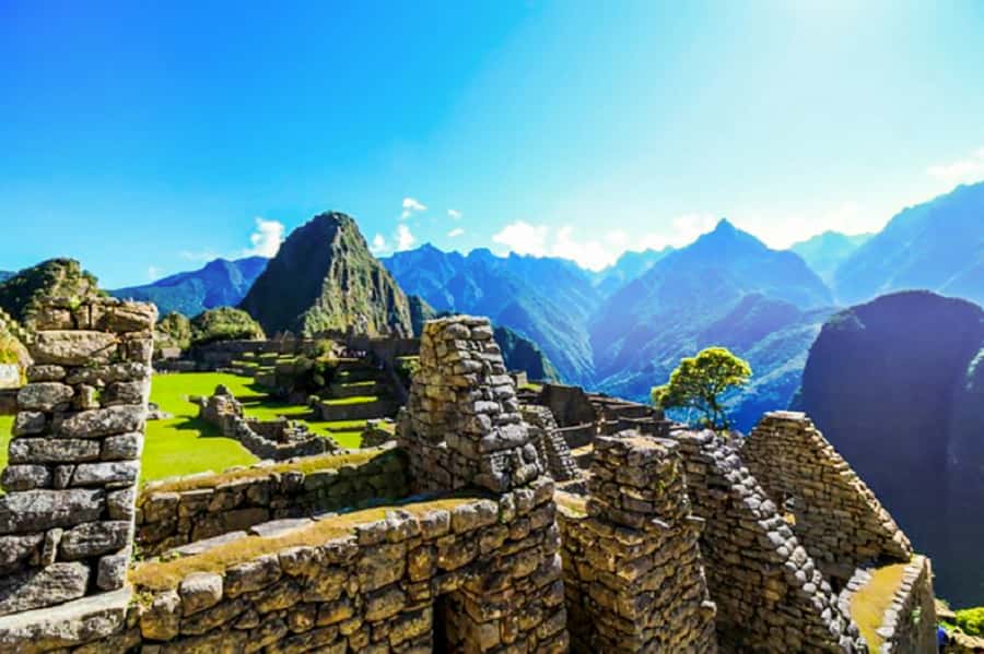 Machu Picchu above the Sacred Valley