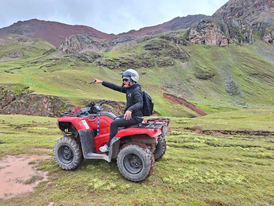 From cusco: Rainbow Mountain ATV Tour with meals - Rainbow Mountain Time: One Hour Up Top for Photos and a Guided Look