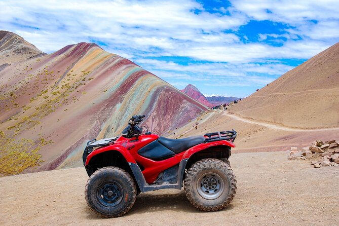 From Cusco: Vinicunca Rainbow Mountain ATV Tour with Meals - Quad practice, then a controlled climb toward Vinicunca