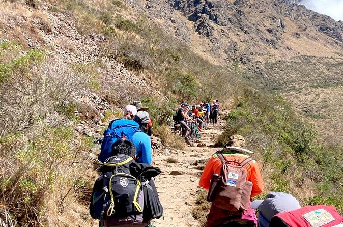 Inca Trail Machu Picchu 4 Days - Inti Punku sunrise and Machu Picchu at about 8:00 am